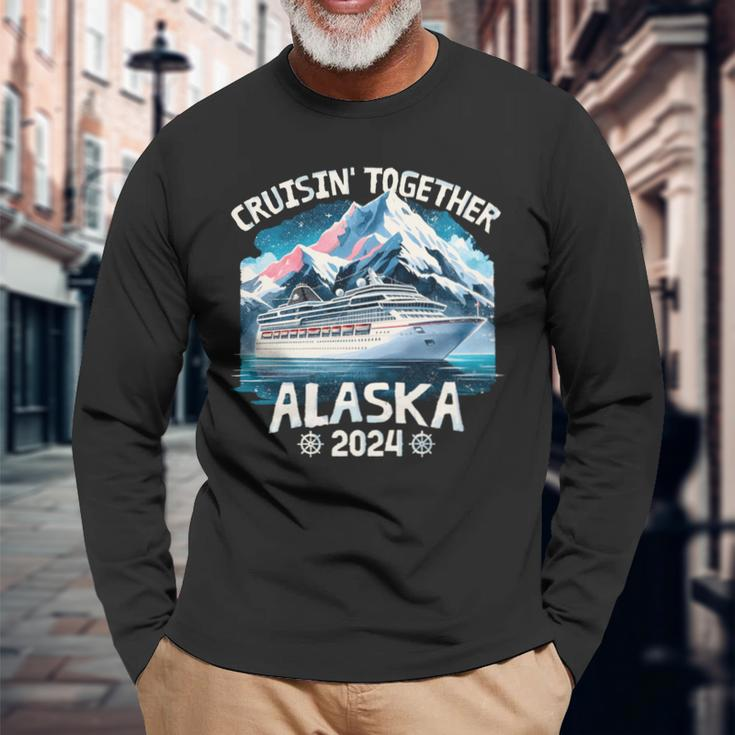 Cruisin Together Alaska 2024 Family Friend Alaska Cruise Long Sleeve T-Shirt Gifts for Old Men