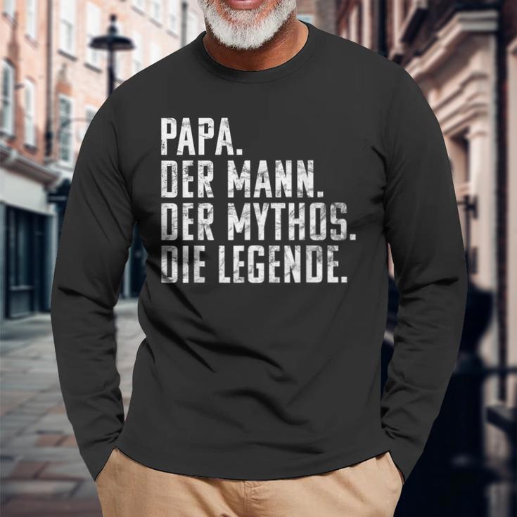 Dad Man Mythos Die Legend Father's Day Birthday Langarmshirts Geschenke für alte Männer