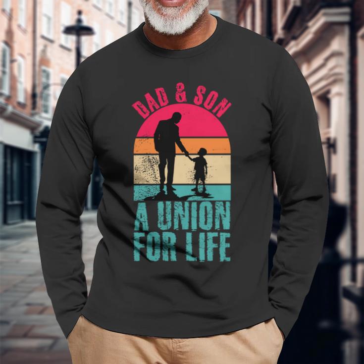 Dad And Son Greatest Father Friendship Dad Father's Day Long Sleeve T-Shirt Gifts for Old Men