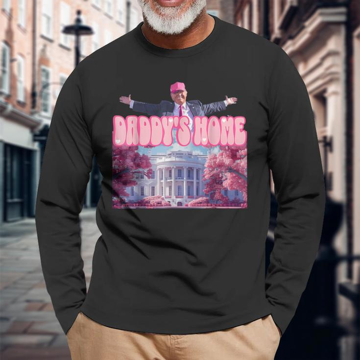 Daddy's Home Long Sleeve T-Shirt Gifts for Old Men