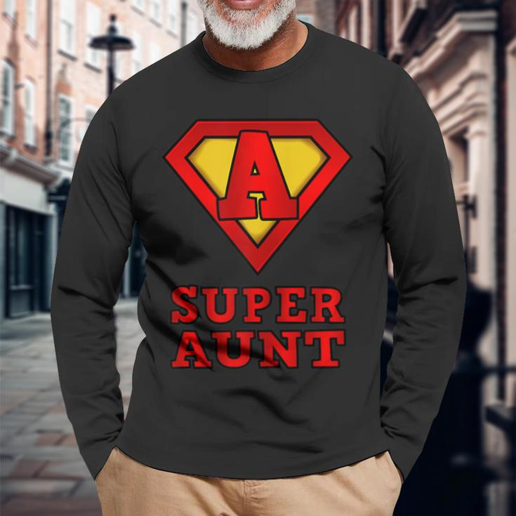 Damen Superhelden-Super-Tante- – Tolles Geschenk Langarmshirts Geschenke für alte Männer