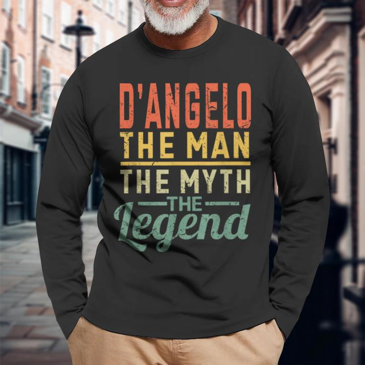 D'angelo The Man The Myth The Legend Name D'angelo Long Sleeve T-Shirt Gifts for Old Men