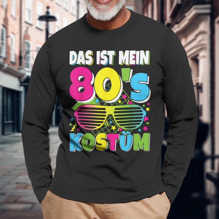 Das Ist Mein 80S Kostüm 80S 80S Motto Party Outfit Langarmshirts Geschenke für alte Männer