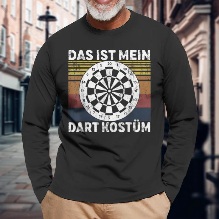 Das Ist Mein Dart Costume Dart Club Dartboard Dartboard Langarmshirts Geschenke für alte Männer