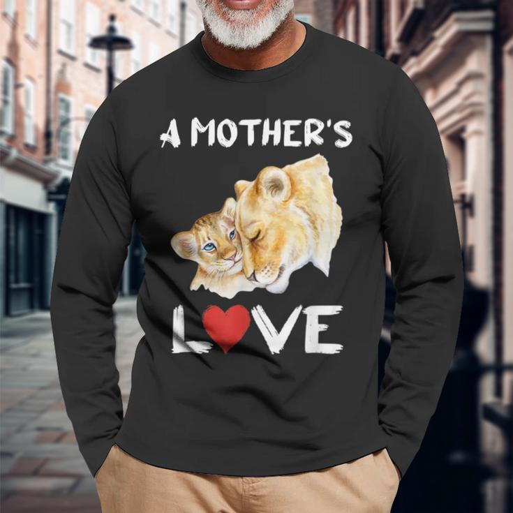 Das Liebeskind Einer Mutter Löwin Cub Langarmshirts Geschenke für alte Männer