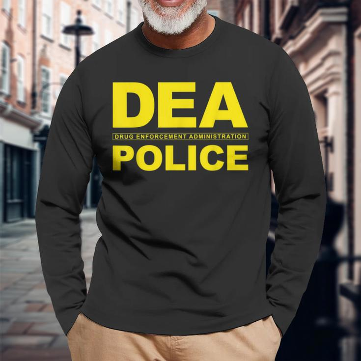 Dea Drug Enforcement Administration Agency Police Agent Langarmshirts Geschenke für alte Männer