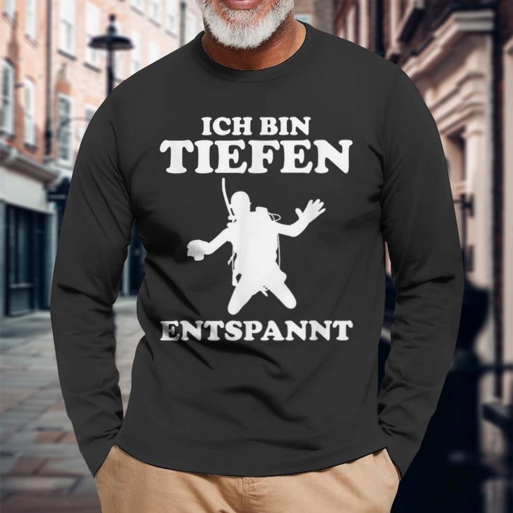 Deep Relaxed Diving Langarmshirts Geschenke für alte Männer