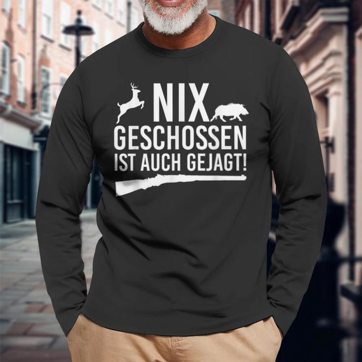 Deer Hunter Weidmannsheil Hunt Nix Schossen Ist Auch Gejagt Langarmshirts Geschenke für alte Männer