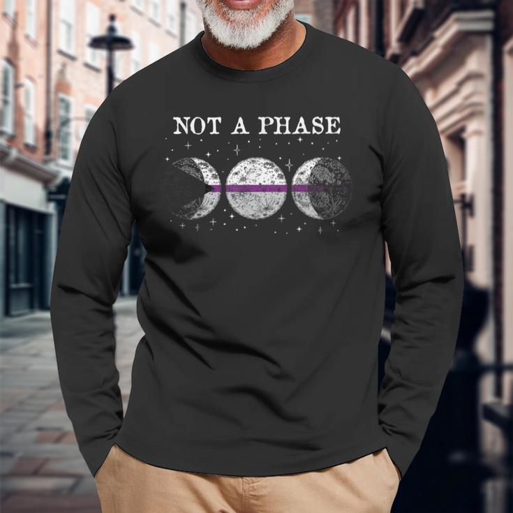 Demisexual Pride Flag Not A Phase Demisexual Long Sleeve T-Shirt Gifts for Old Men