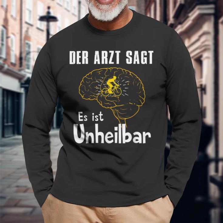 Der Arzt Sagt Es Ist Unheilbar Cyclist Langarmshirts Geschenke für alte Männer