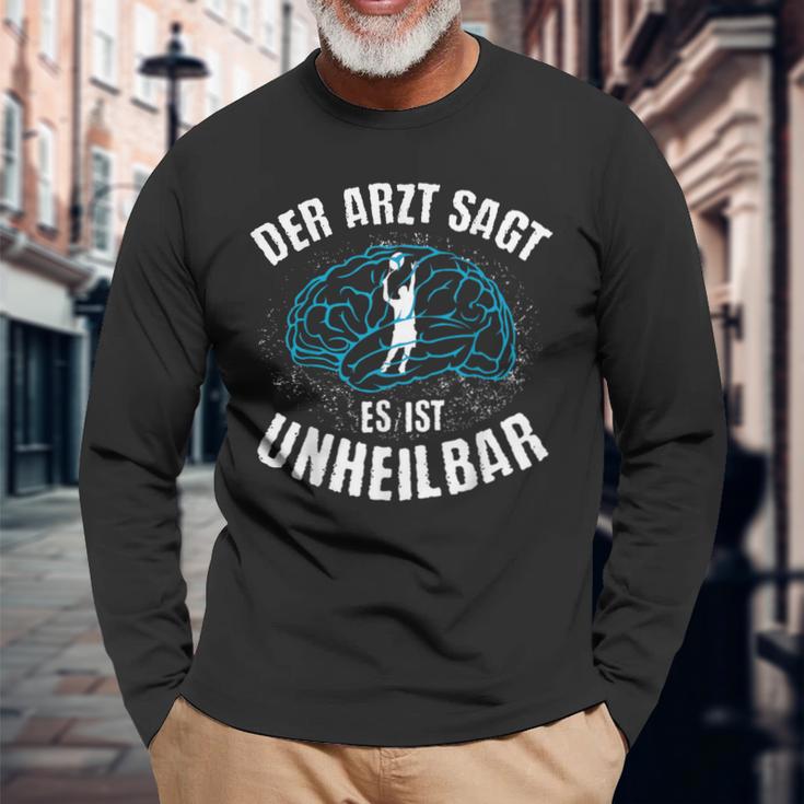 Der Arzt Sagt Es Ist Unheilbar Tennis Langarmshirts Geschenke für alte Männer