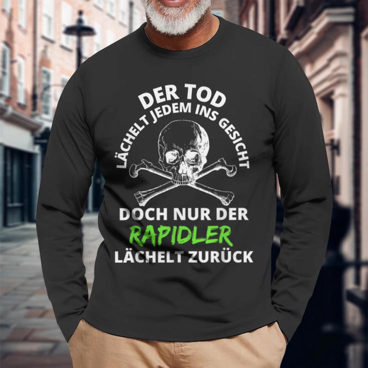 Dialekt Spült Rapid Rinse Football Rapid Dialect Oida Langarmshirts Geschenke für alte Männer