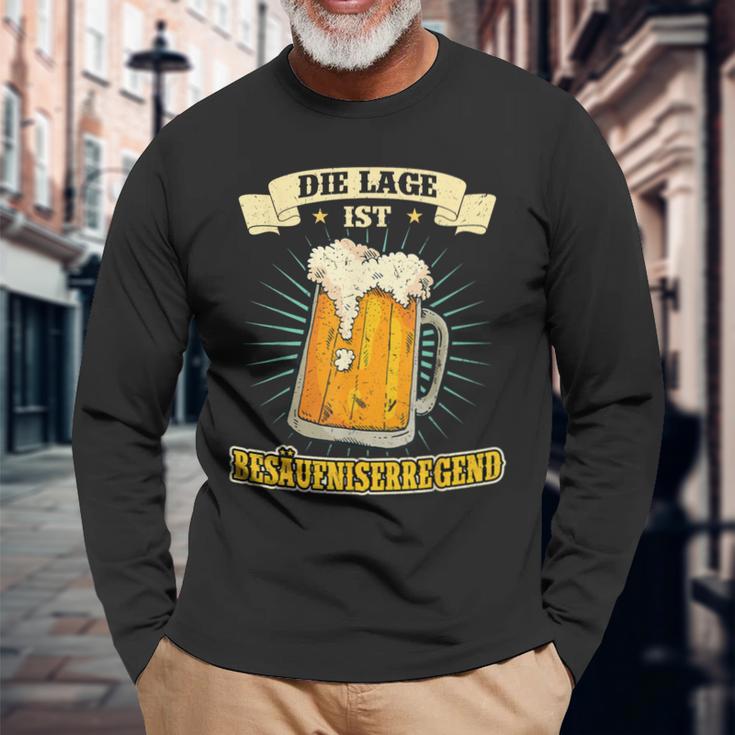 Die Lage Ist Besaffniserregen Langarmshirts Geschenke für alte Männer