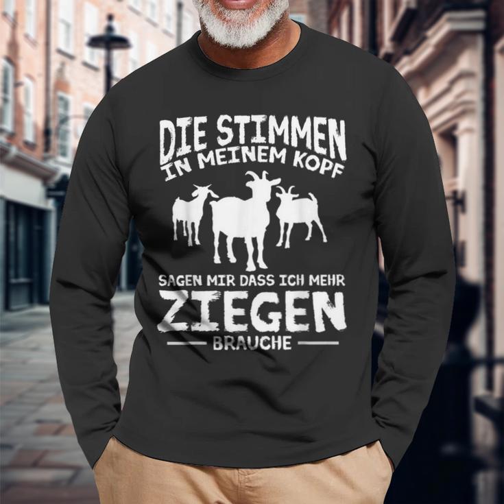 Die Stimmen In Mein Kopf The Sounds In My Head Langarmshirts Geschenke für alte Männer