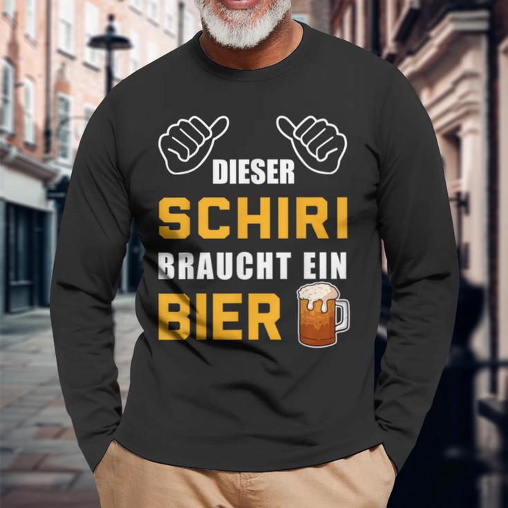 Dieser Schiri Braucht Bier Langarmshirts Geschenke für alte Männer