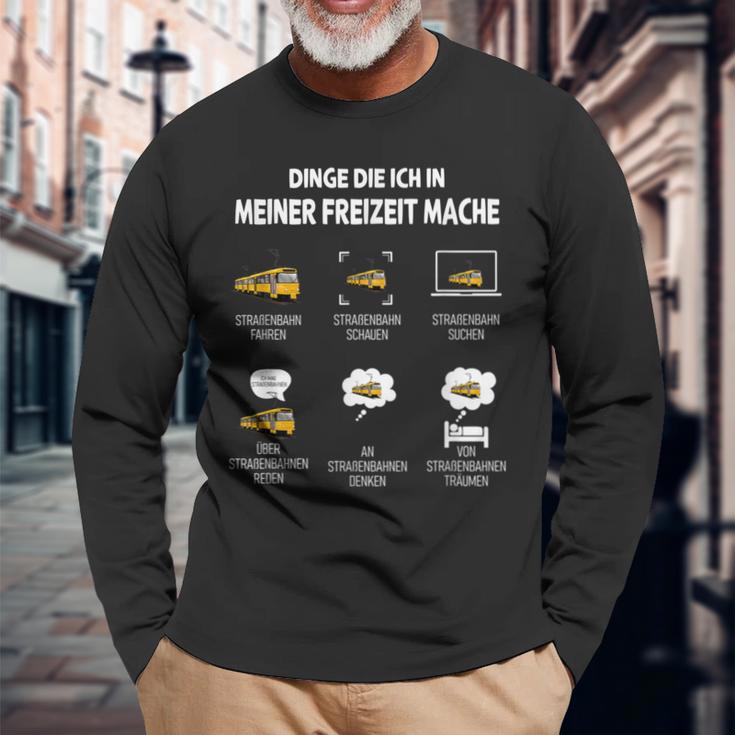 Dinge Die Ich In Meiner Freizeit Mache Stratratrabahn German Langarmshirts Geschenke für alte Männer