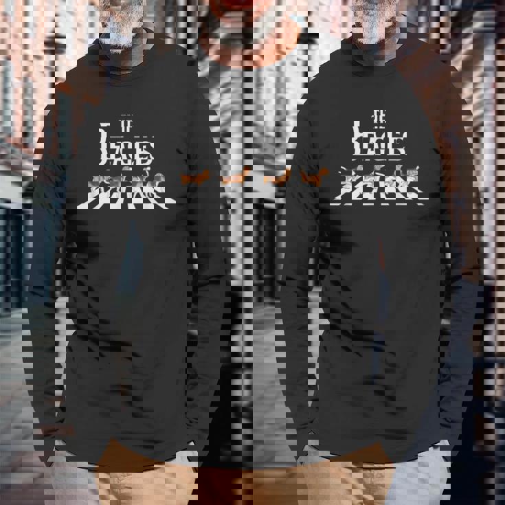 Disfrute De Los Beagles Squad Cool Dogs Gráficos Cool s Camiseta de manga larga Regalos para ancianos