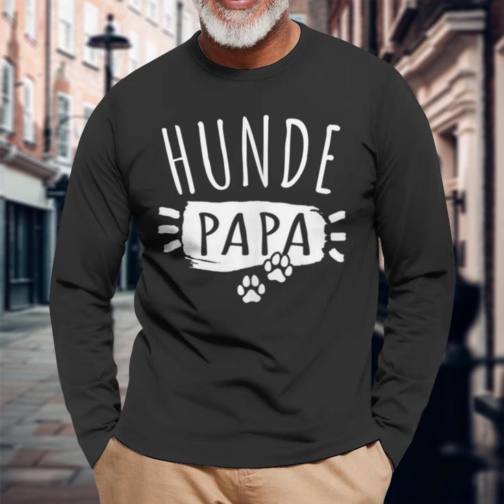 Dog Dad Dog Dad For Dogs Dad S Langarmshirts Geschenke für alte Männer