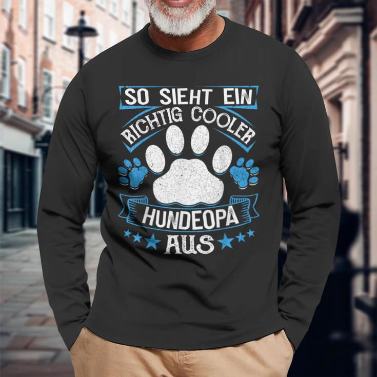 Dog Grandpa Grandpa S Langarmshirts Geschenke für alte Männer