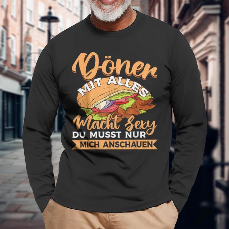 Doner Kebab Power Sexy Langarmshirts Geschenke für alte Männer