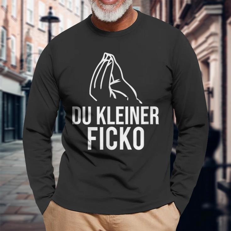 Du Kleine Ficko Italy Gesture Langarmshirts Geschenke für alte Männer