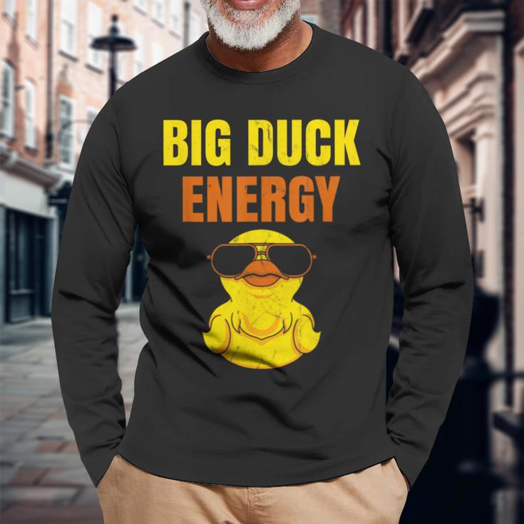 Duck Lover Youth Quack Ducky Duckie Rubber Ducks Meme Long Sleeve T-Shirt Gifts for Old Men