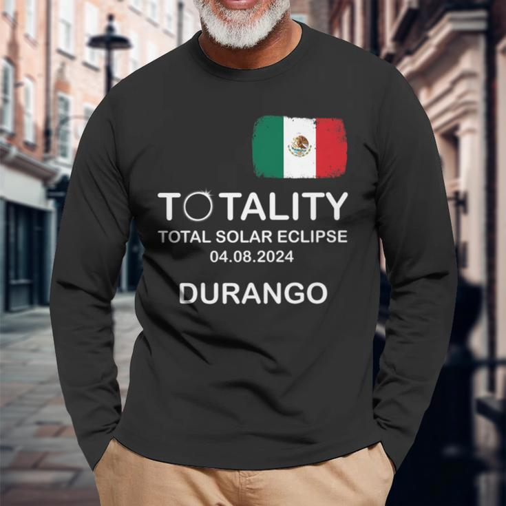 Durango 2024 Total Solar Eclipse Long Sleeve T-Shirt Gifts for Old Men