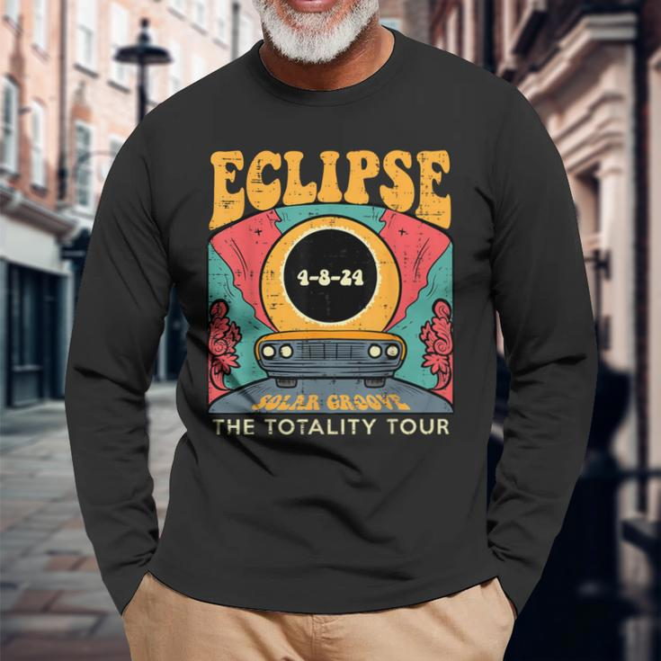 Eclipse Solar Groove Totality Tour Retro 4824 Women Long Sleeve T-Shirt Gifts for Old Men