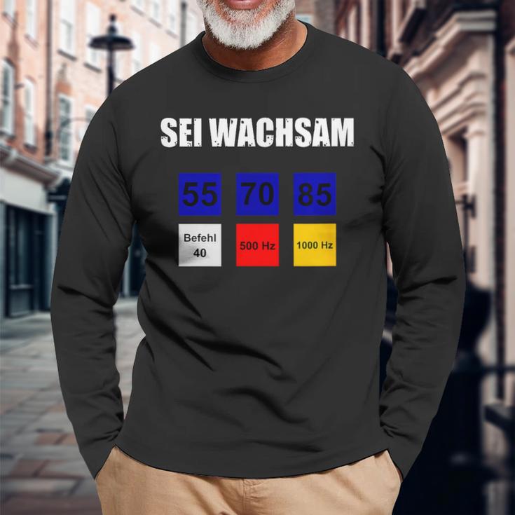 Eisenbahner Lokführer Pzb Sei Wachsam Zugführer Bahn Langarmshirts Geschenke für alte Männer