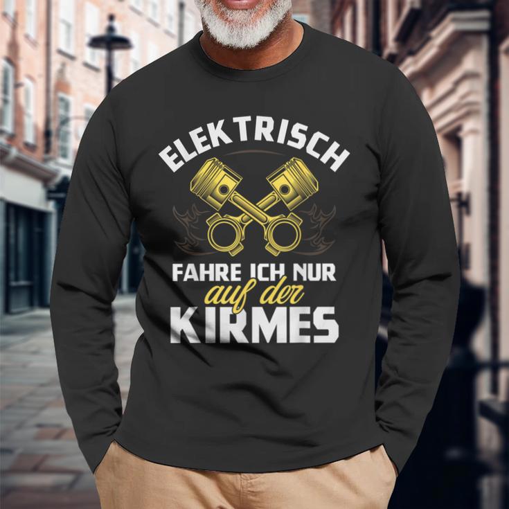 Elektrisch Fahren Wir Nur Auf Der Kirmes I Love Co2 Langarmshirts Geschenke für alte Männer