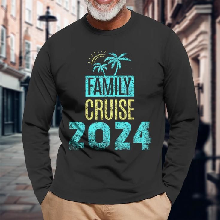 Family Cruise 2024 Travel Ship Vacation Long Sleeve T-Shirt Gifts for Old Men