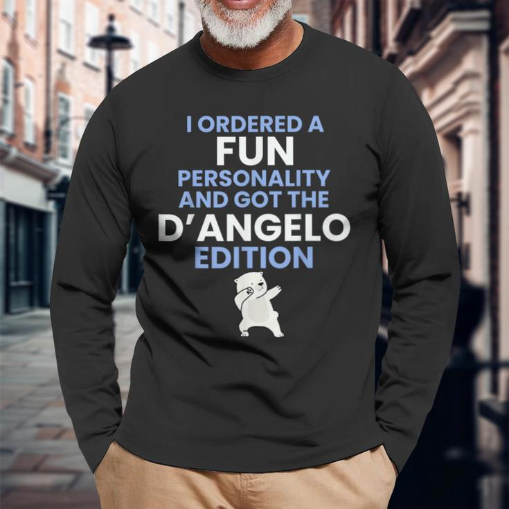 Family D'angelo Edition Fun Personality Humor Long Sleeve T-Shirt Gifts for Old Men