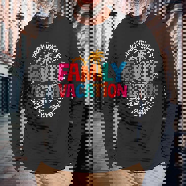 Family Vacation 2024 Beach Matching Family Summer Vacation Long Sleeve T-Shirt Gifts for Old Men