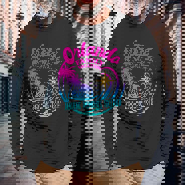 Family Vacay Squad Trip Family Vacation Orlando 2024 Long Sleeve T-Shirt Gifts for Old Men