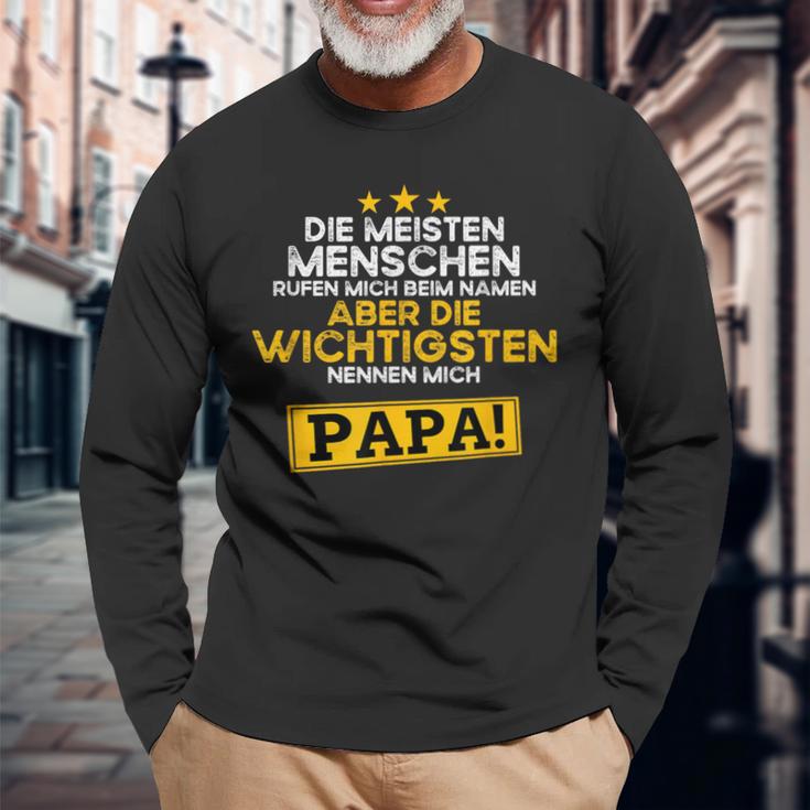 Father's Day Die Wichtigsten Nennen Mich Papa Langarmshirts Geschenke für alte Männer