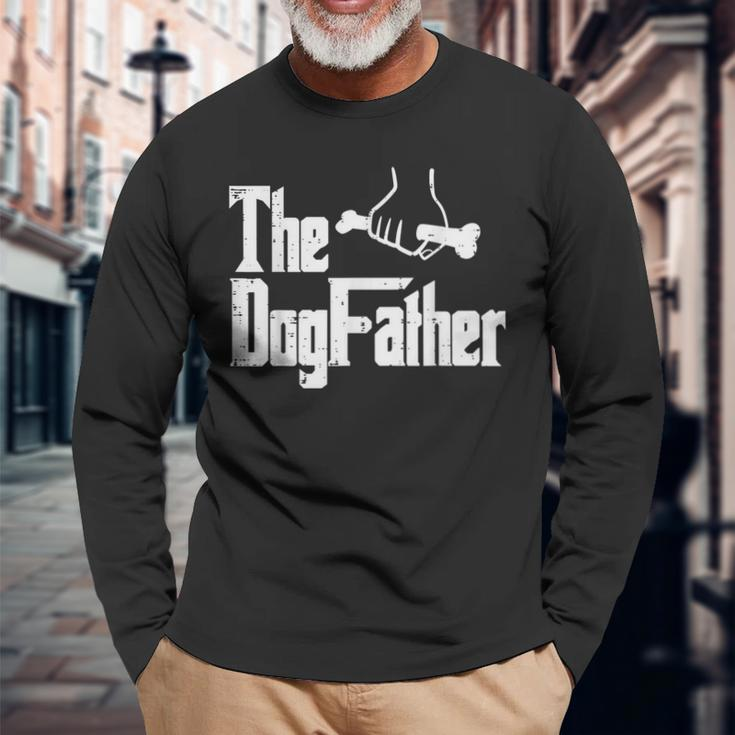 Fathers Day The Dog Father Movie Pun Fur Papa Dad Long Sleeve T-Shirt Gifts for Old Men