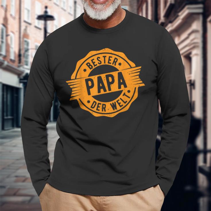 Father's Day Retro Bester Papa Der Welt Langarmshirts Geschenke für alte Männer