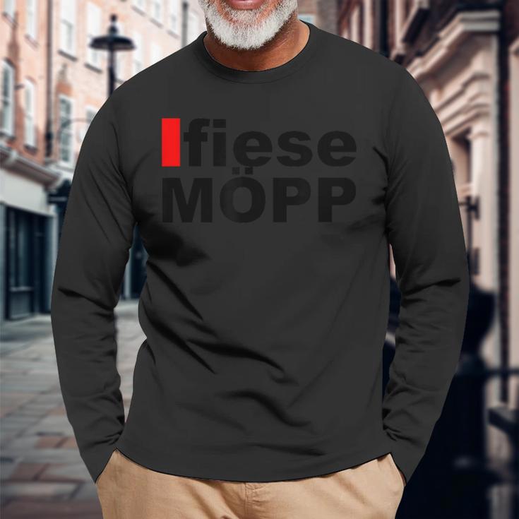 Fiese Möpp With Düsseldorfer Mundart Langarmshirts Geschenke für alte Männer