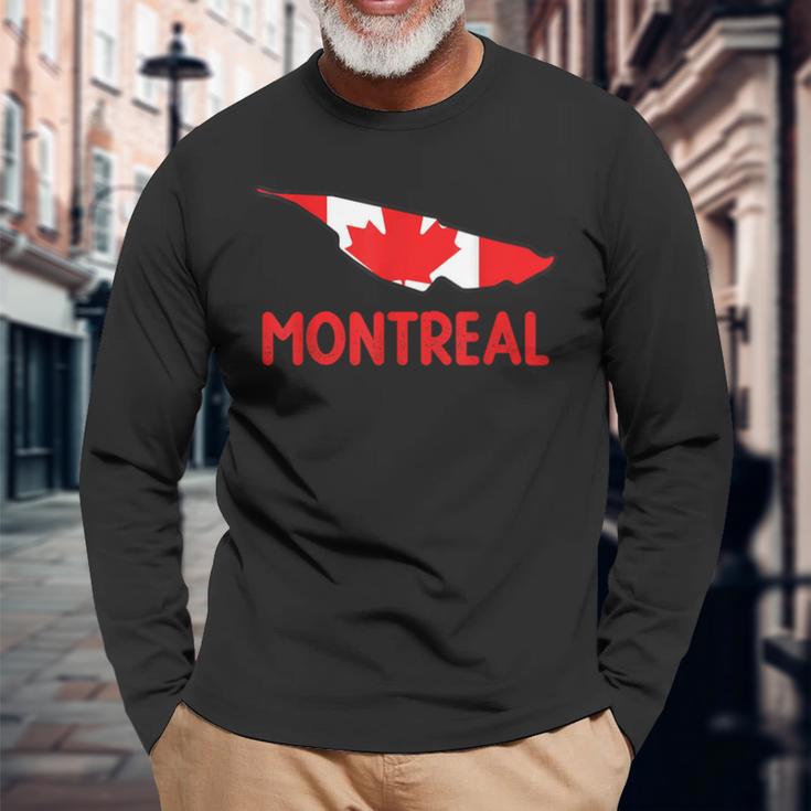 Formula Montreal Canada Racing Circuit Car Map Grand Prix Long Sleeve T-Shirt Gifts for Old Men