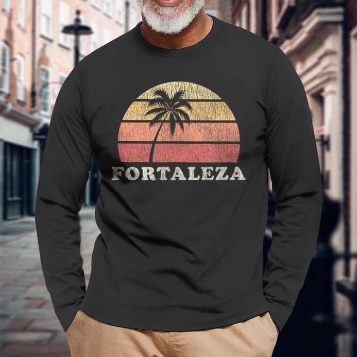 Fortaleza Vintage 70S Retro Throwback Long Sleeve T-Shirt Gifts for Old Men