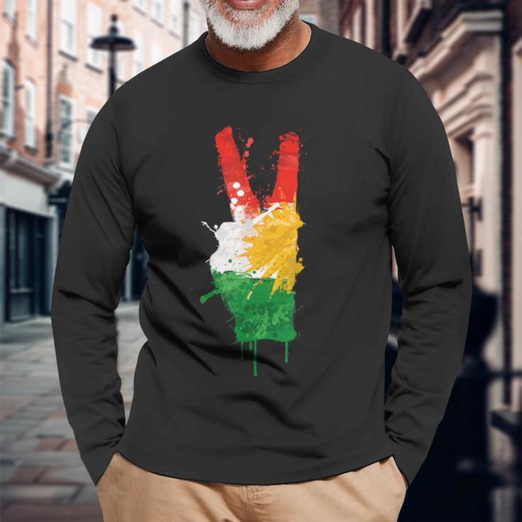 Free Kurdistan Langarmshirts Geschenke für alte Männer