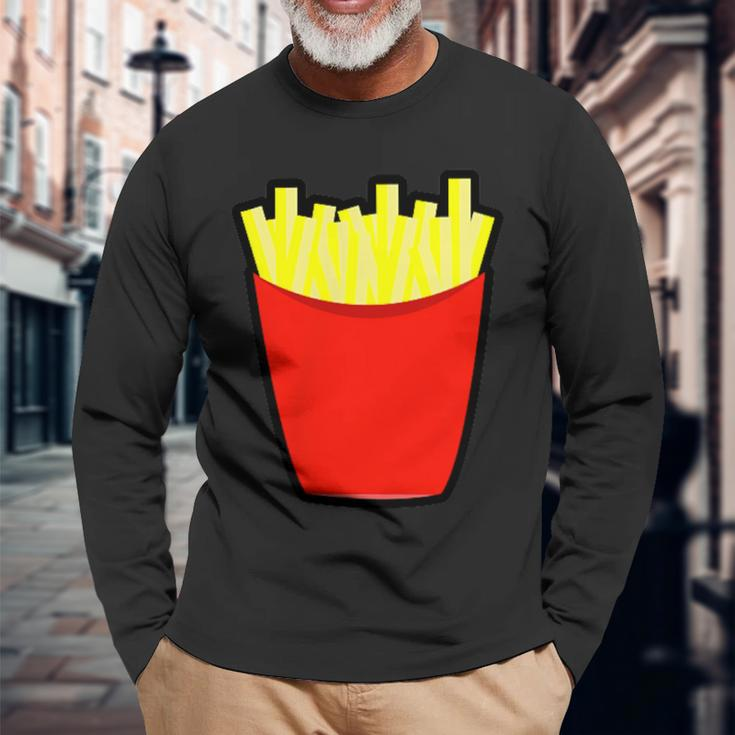 French Fry For The Love Of Fries Fry Long Sleeve T-Shirt Gifts for Old Men