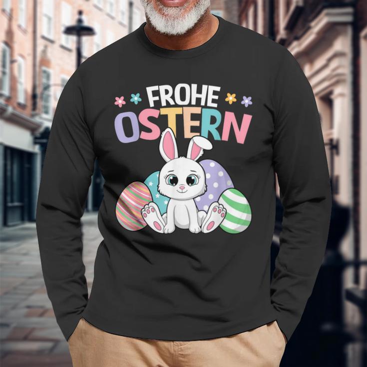 Frohe Ostern Bunny Easter Bunny Langarmshirts Geschenke für alte Männer