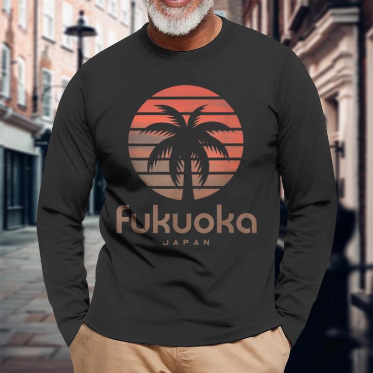 Fukuoka Japan Langarmshirts Geschenke für alte Männer