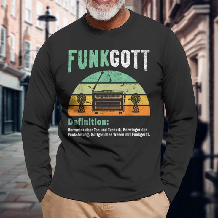 Funkgott Definition Spark Amateur Radio S Langarmshirts Geschenke für alte Männer