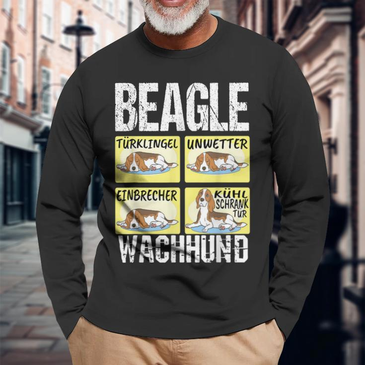 Beagle Dog Beagle Guard Dog Langarmshirts Geschenke für alte Männer