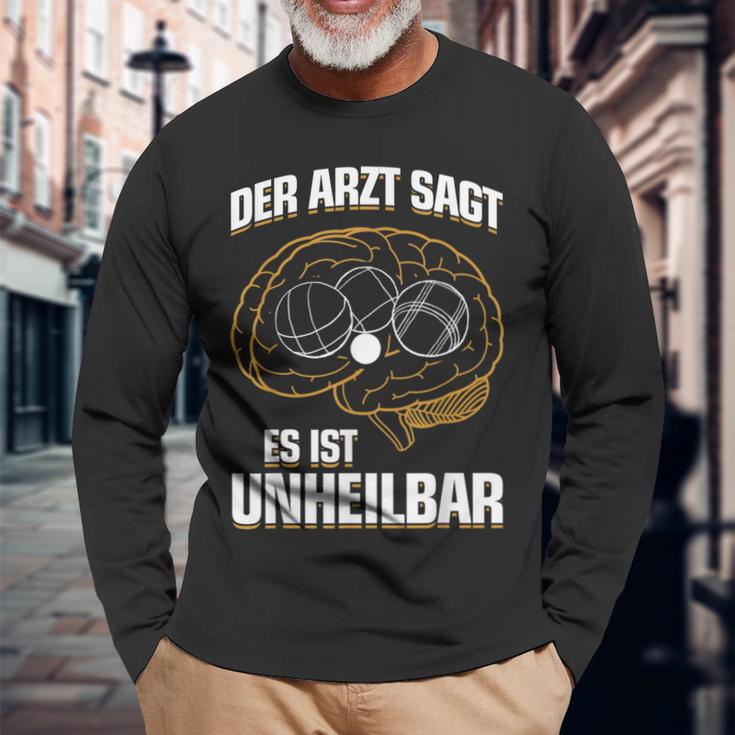 Boules Boule Petanque Langarmshirts Geschenke für alte Männer