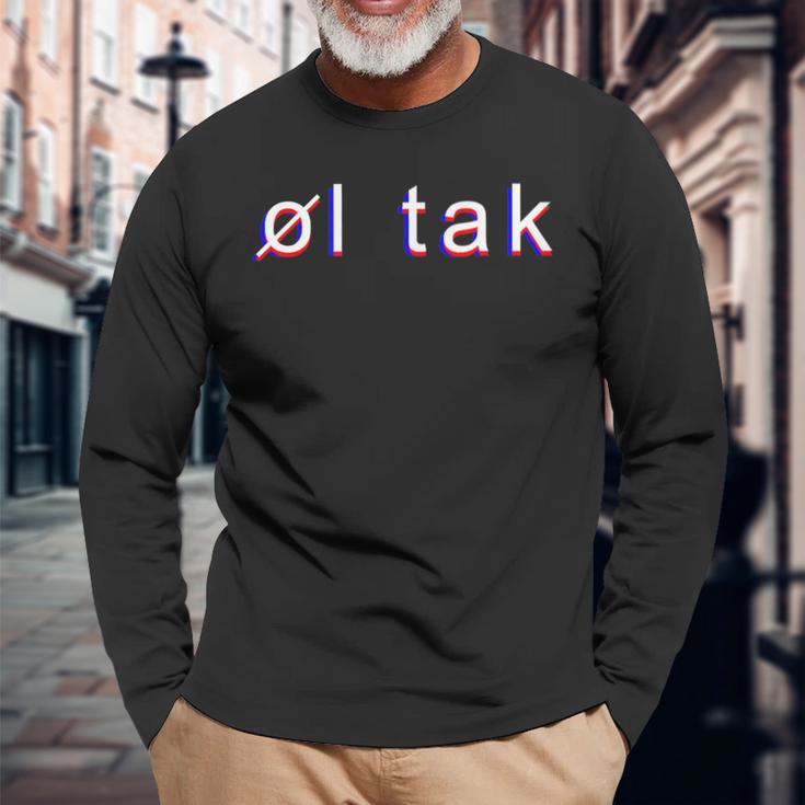 Denmark Danish Langarmshirts Geschenke für alte Männer