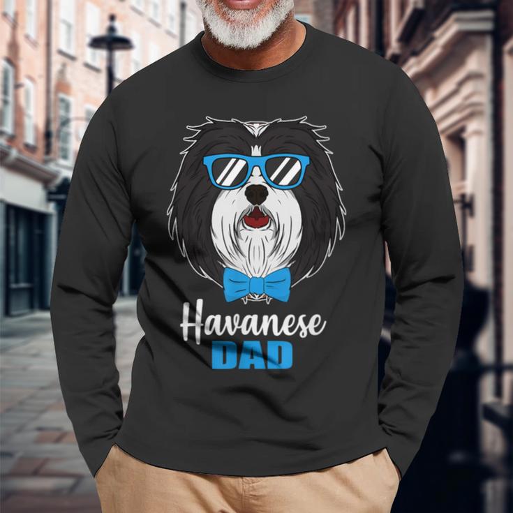 Dog Dad Havanese Dog Langarmshirts Geschenke für alte Männer