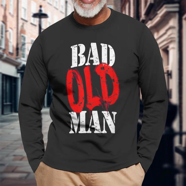 Evil Alter Mann Opa Papa Langarmshirts Geschenke für alte Männer